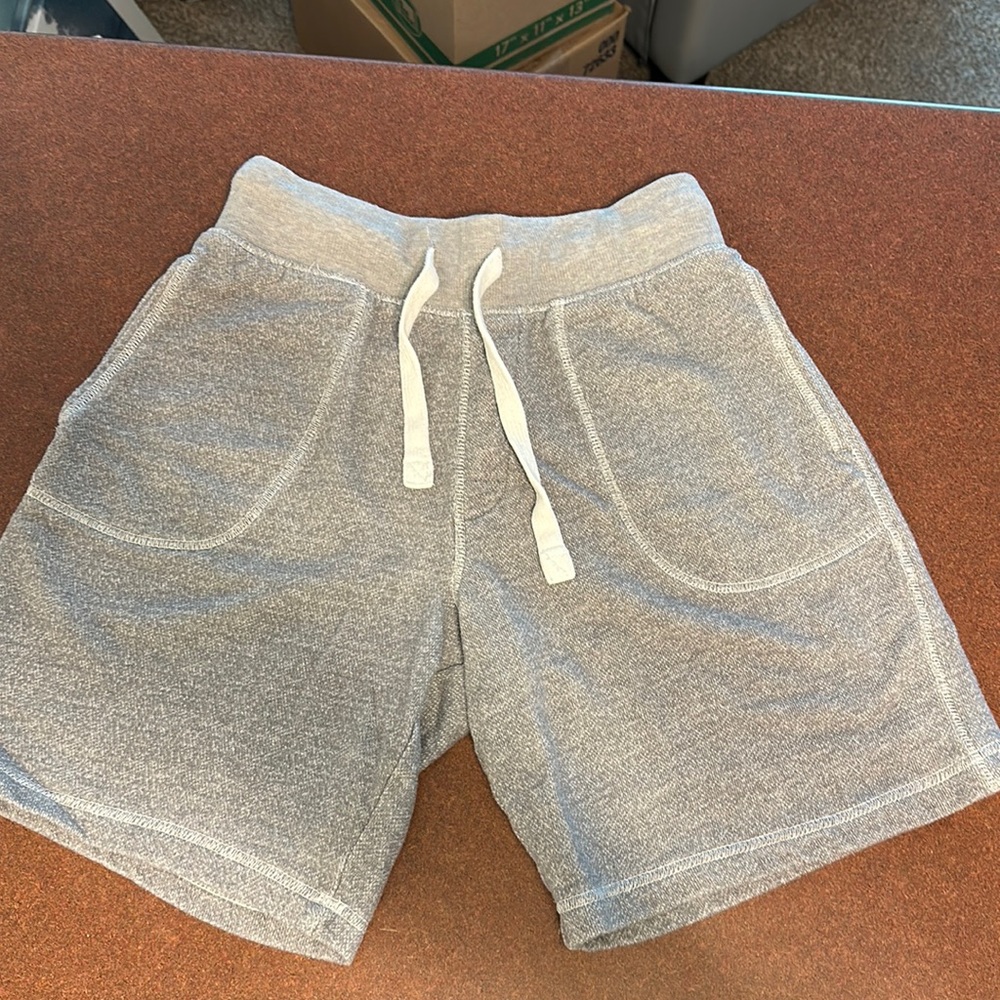 Gray sweatpants shorts